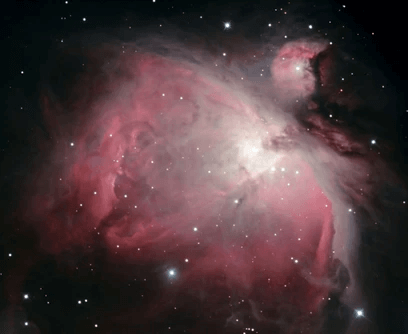 猎户座星云由马克 · 格里菲斯拍摄，斯温登。使用12英寸的 Ritchey-Chretien 望远镜和 Hutech 的 IDAS 光污染滤镜